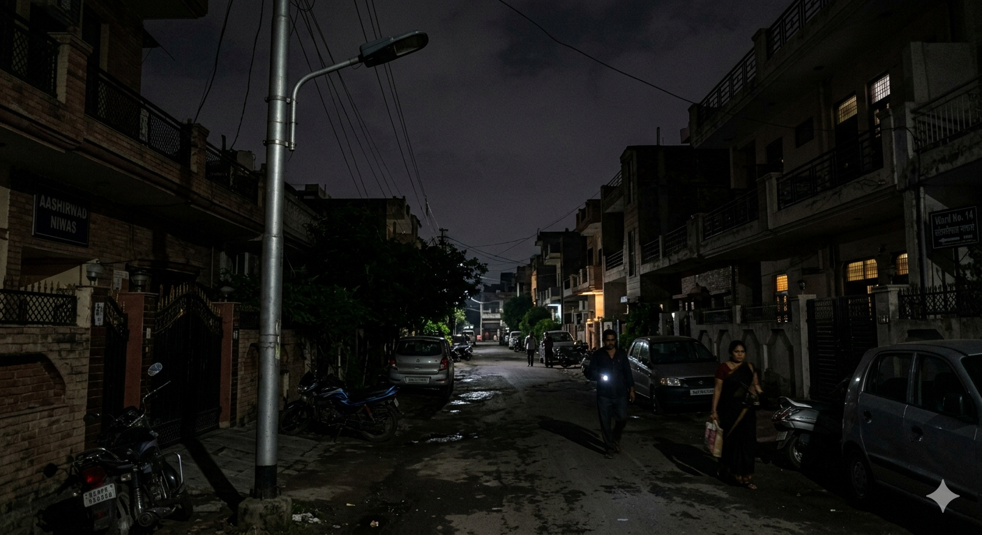 उमरखेड नगरपरिषदेचा भोंगळ कारभार; प्रभाग ११ व १२ तीन दिवसांपासून अंधारात!