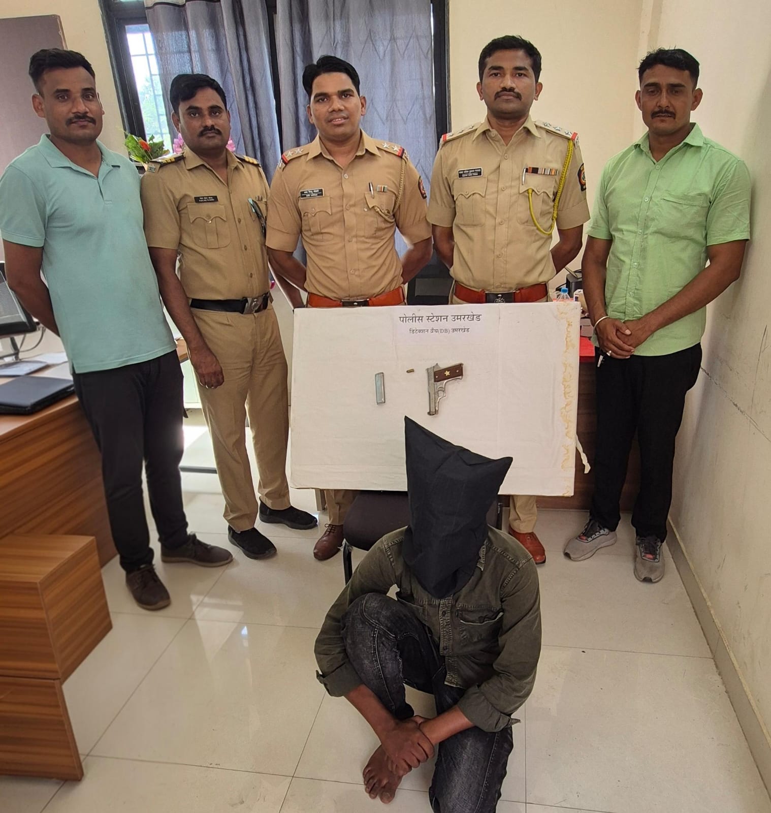 उमरखेड पोलिसांची मोठी कारवाई; तडीपार आरोपी गावठी कट्ट्यासह अटक