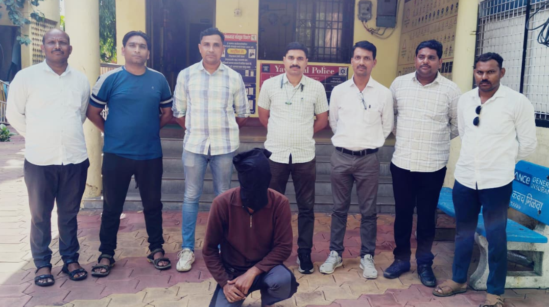 उमरखेड येथील चाकू हल्ला गुन्हयातील फरार मुख्य आरोपी अटक स्थानिक गुन्हे शाखा यवतमाळ यांची कारवाई